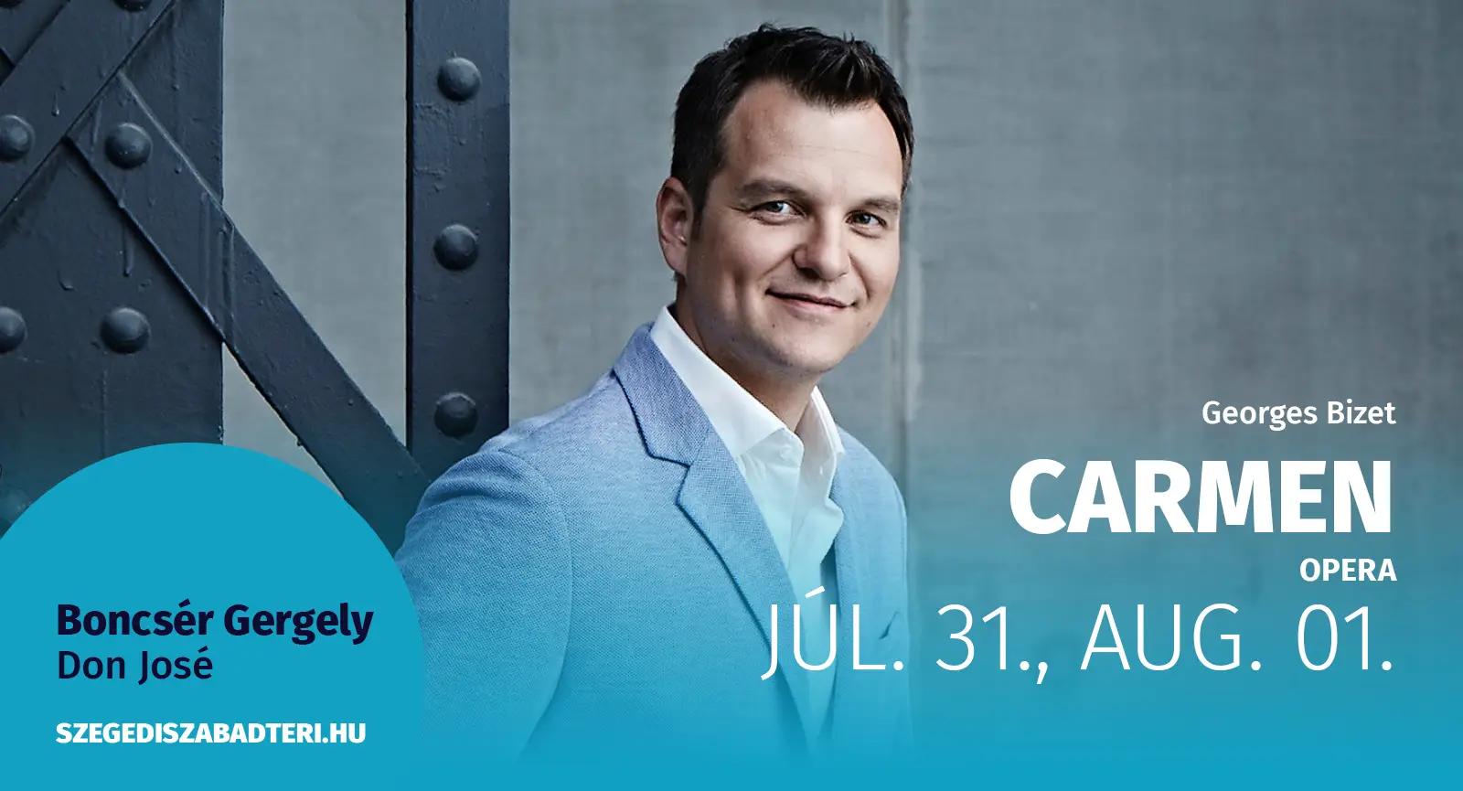 A hirtelen haragú hősszerelmes: Boncsér Gergely a Dóm téri Carmenben